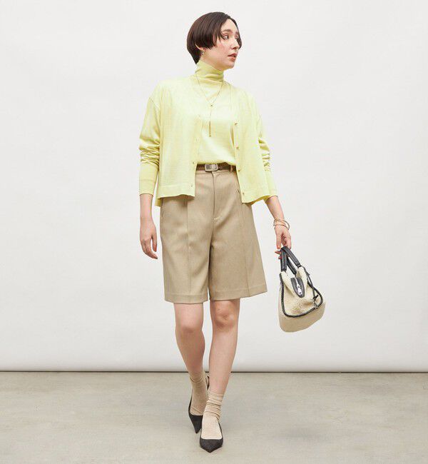 NOLLEY'S「《手洗い可能》《アンサンブル対応》18G天竺ゆったりVネックカーディガン」|カーディガン|