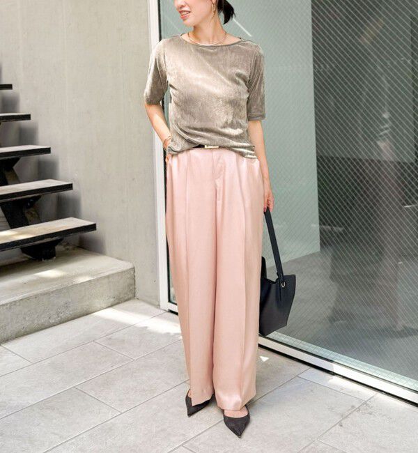 NOLLEY'S「ウォッシャブルサテンワイドパンツ」|その他|