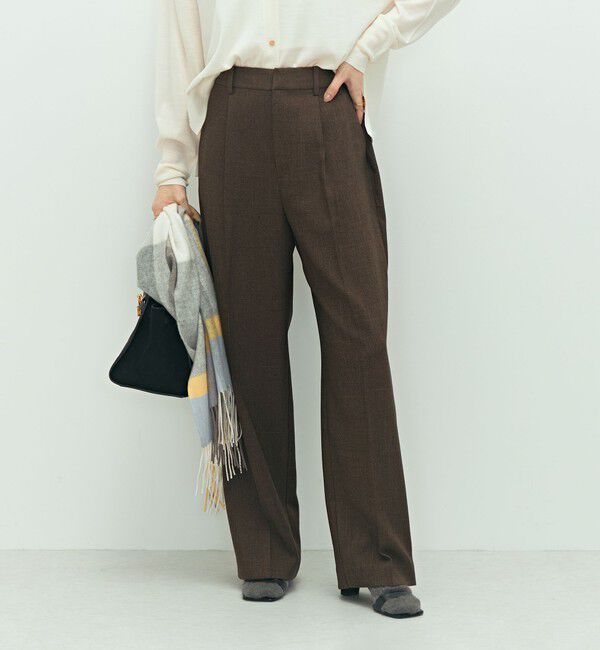 NOLLEY'S「《セットアップ対応》ウォッシャブルウール調セミワイドパンツ」|その他|
