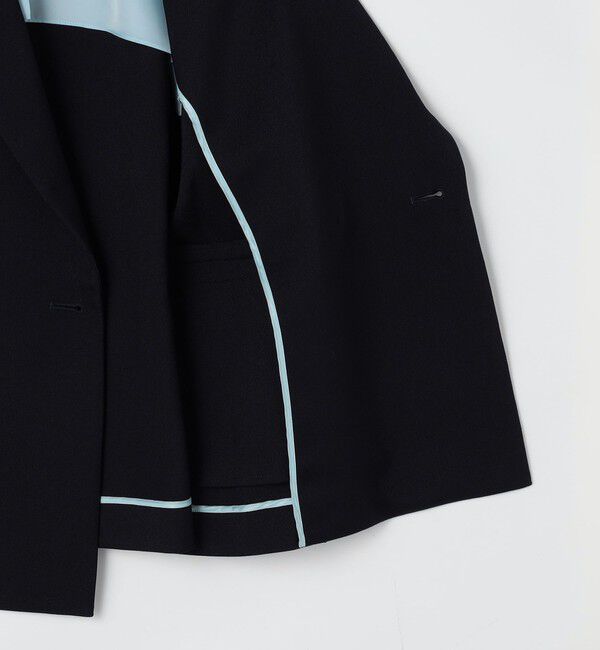NOLLEY'S「《セットアップ対応》ウォッシャブルウール調ストレッチダブルジャケット」|テーラードジャケット|