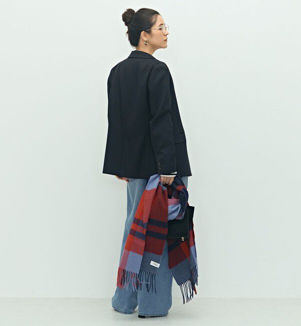 NOLLEY'S「《セットアップ対応》ウォッシャブルウール調ストレッチダブルジャケット」|テーラードジャケット|