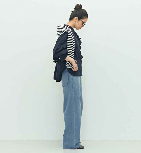 NOLLEY'S「パール釦ビブヨーク4WAYフリルブラウス」|シャツ・ブラウス|