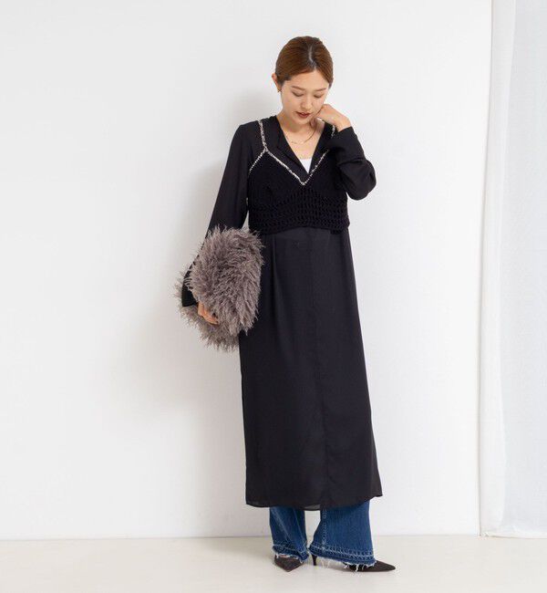 Laraaji「《手洗い可能》かぎ針編みキャミソール」|ニット・セーター|