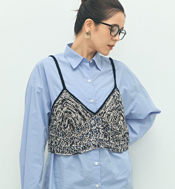 Laraaji「《手洗い可能》かぎ針編みキャミソール」|ニット・セーター|