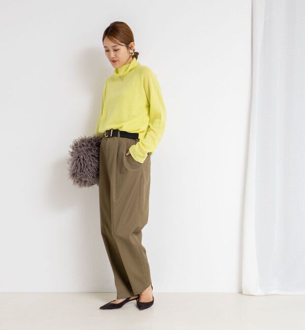 Rie Miller「【WEB&一部店舗限定】PUREカシミヤタートルネックニット」|ニット・セーター|