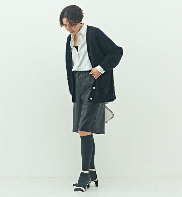 NOLLEY'S sophi「カシミヤ混ヘアリーVネックカーディガン」|カーディガン|