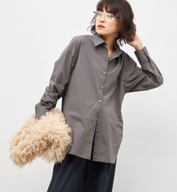 NOLLEY'S「MY STANDARD ウォッシャブルレギュラーシャツ」|シャツ・ブラウス|ダークブラウン