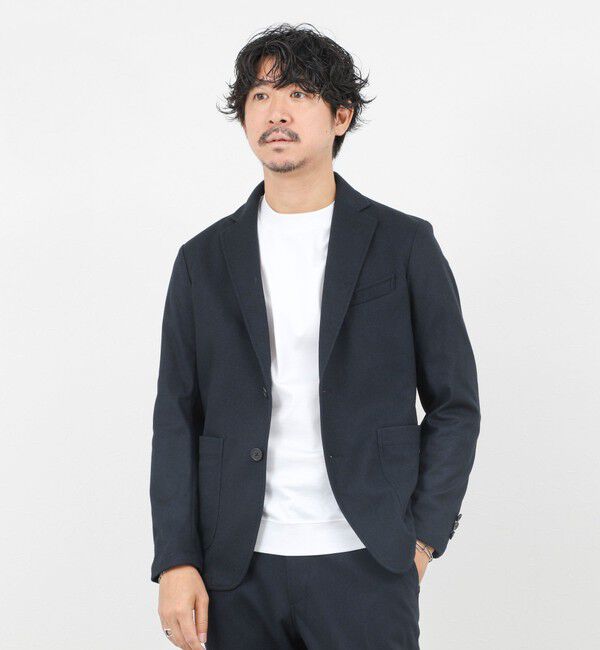 NOLLEY'S goodman「《セットアップ対応》【Active Jersey】ホームスパン ストレッチイージーJK」|テーラードジャケット|