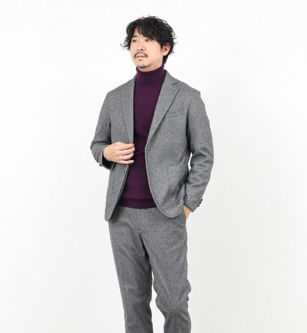 NOLLEY'S goodman「《セットアップ対応》【Active Jersey】ホームスパン ストレッチイージーJK」|テーラードジャケット|