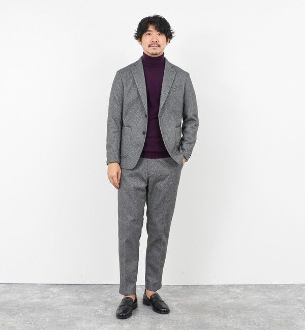 NOLLEY'S goodman「《セットアップ対応》【Active Jersey】ホームスパン ストレッチイージーJK」|テーラードジャケット|