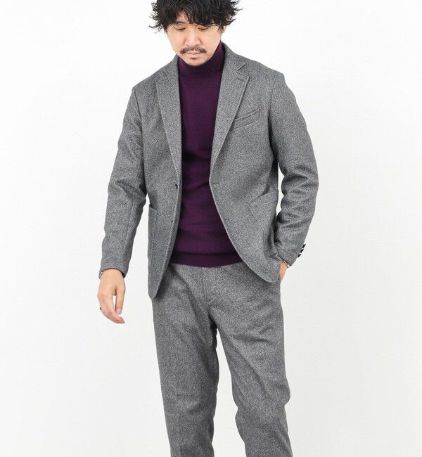 NOLLEY'S goodman「《セットアップ対応》【Active Jersey】ホームスパン ストレッチイージーJK」|テーラードジャケット|