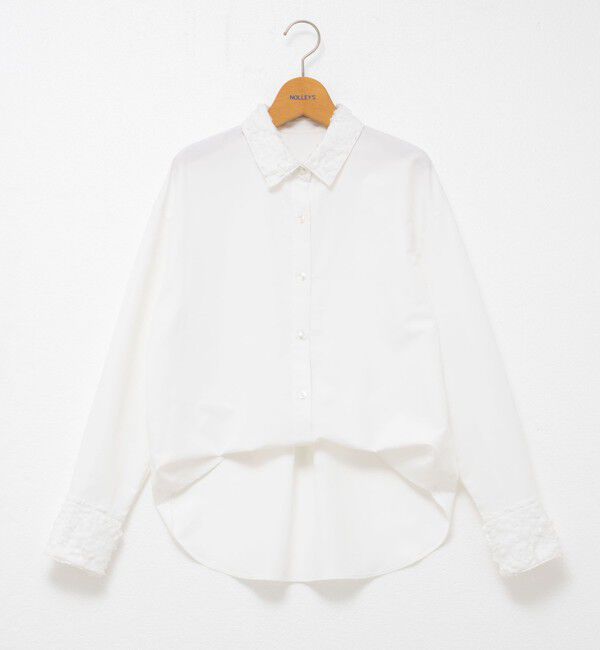 NOLLEY'S「ウォッシャブル3Dレース襟2WAYシャツ」|シャツ・ブラウス|
