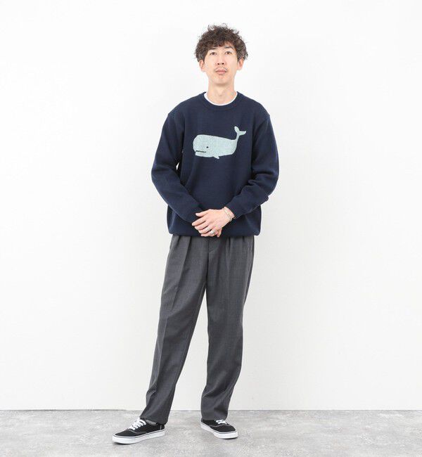 NOLLEY'S goodman「クジラWJQ ダブルジャカードニット 25AW」|ニット・セーター|