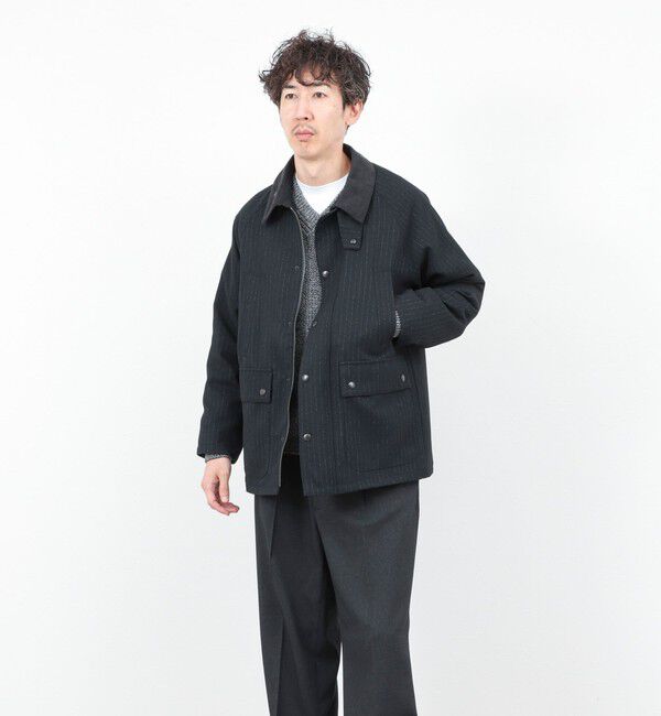 NOLLEY'S goodman「《ビジカジ対応》【TECHTWEED】【SORONA】中綿ユーティリティジャケット 25AW」|ブルゾン・スタジャン|
