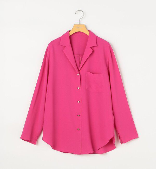 NOLLEY'S sophi「ドレープツイルオープンカラーシャツ」|シャツ・ブラウス|