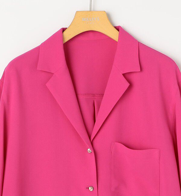 NOLLEY'S sophi「ドレープツイルオープンカラーシャツ」|シャツ・ブラウス|