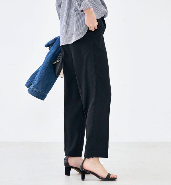 NOLLEY'S「ウォッシャブルハイスペック麻調愛されセミワイドパンツ」|その他|