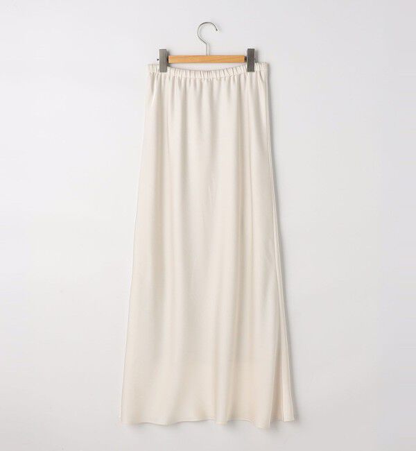 NOLLEY'S sophi「ウォッシャブルダブルサテンナロースカート」|フレア|