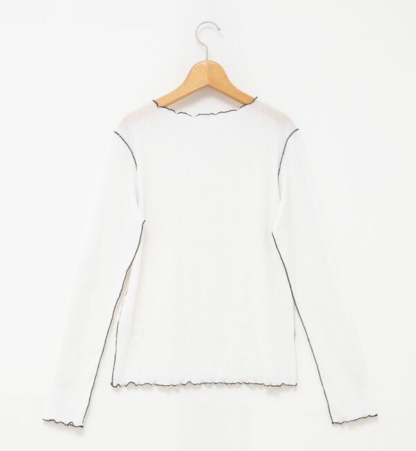 NOLLEY'S「ウォッシャブルドライテレコメロー配色プルオーバー」|Tシャツ・カットソー|