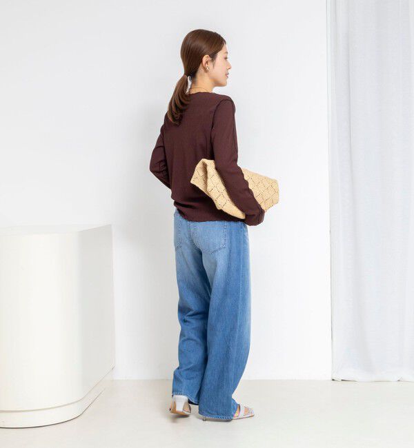 NOLLEY'S「ウォッシャブルドライテレコメロー配色プルオーバー」|Tシャツ・カットソー|