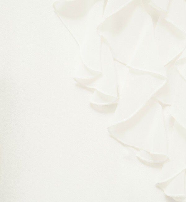 NOLLEY'S「ウォッシャブルオトナサテンラッフルブラウス」|シャツ・ブラウス|