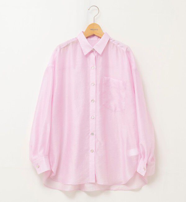 NOLLEY'S「ウォッシャブルセルロースシルクシアーシャツ」|シャツ・ブラウス|