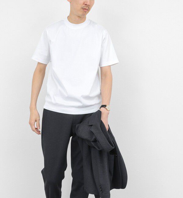 NOLLEY'S goodman「《ビジカジ対応》シルケットスムース クルーネックドレスTシャツ 26SS」|Tシャツ・カットソー|