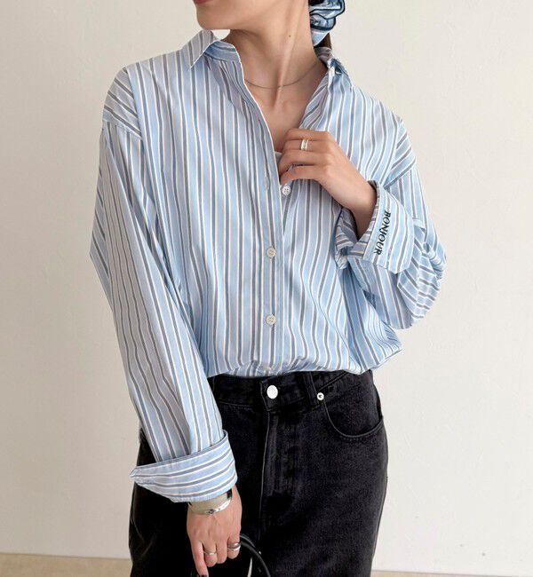 fredy emue「《WEB限定》ベーシックエンブロイダリーシャツ シュシュset」|シャツ・ブラウス|