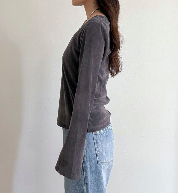 fredy emue「シアーフロッキーフレアスリーブプルオーバー」|Tシャツ・カットソー|