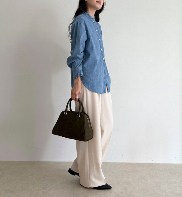 fredy emue「バンドカラーフリルシャツ」|シャツ・ブラウス|