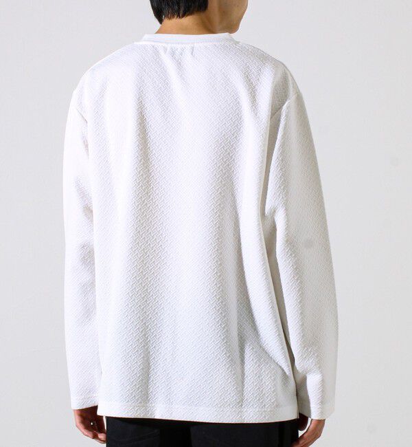 GLOSTER「【人気シリーズ第2弾】【新柄ジャガード登場】フクレクロスジャガードロンT」|Tシャツ・カットソー|