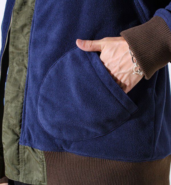 GLOSTER「【ナイロン&times;フリース】2WAY リバーシブルボンバージャケット MA-1 UNISEX」|ブルゾン・スタジャン|