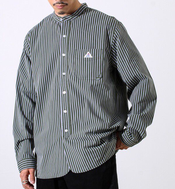 GLOSTER「【GEVACO/ゲバコ】起毛バンドカラーシャツ」|シャツ・ブラウス|