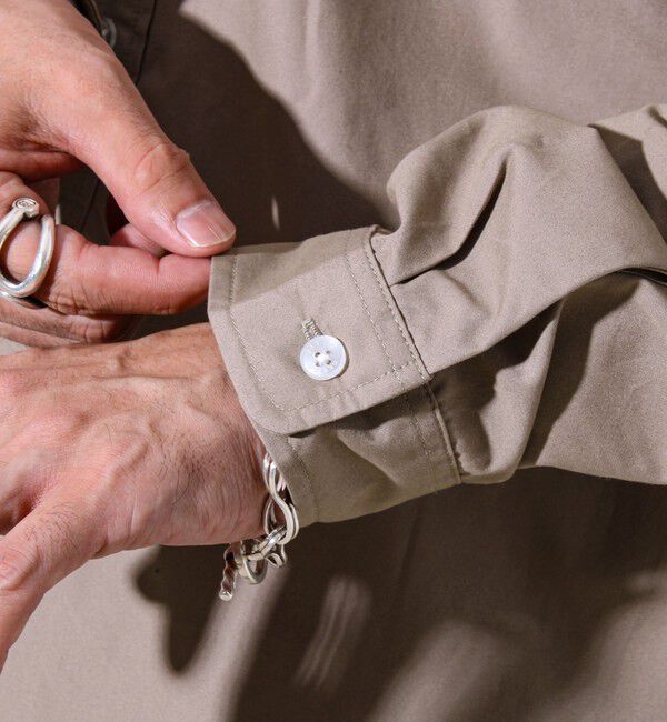 GLOSTER「【GEVACO/ゲバコ】起毛バンドカラーシャツ」|シャツ・ブラウス|