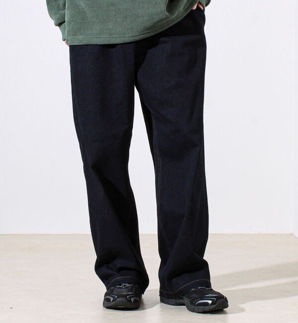 GLOSTER「【シーズンレス/ストレスフリーな穿き心地】ワイドストレッチデニムパンツ」|デニム|