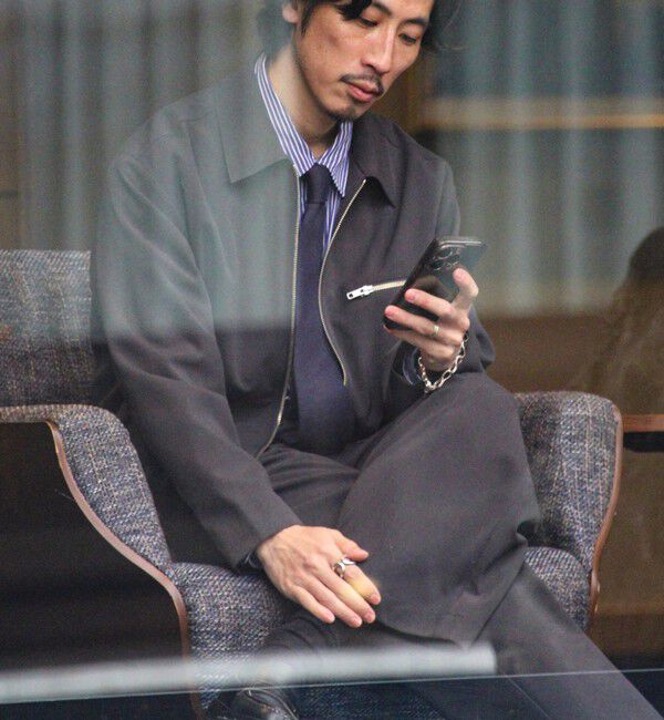 GLOSTER「【セットアップ対応】ウールライクワイドパンツ」|チノ|