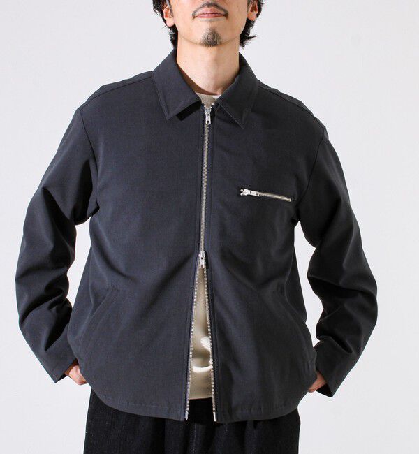 GLOSTER「【セットアップ対応】ウールライクジップジャケット」|ブルゾン・スタジャン|