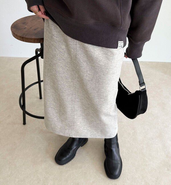 fredy emue「ソフトニットメルトンスカート」|スカート|
