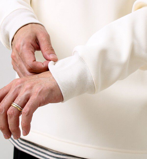 GLOSTER「ワッフルフリース ハーフジッププルオーバー」|スウェット・ジャージ|