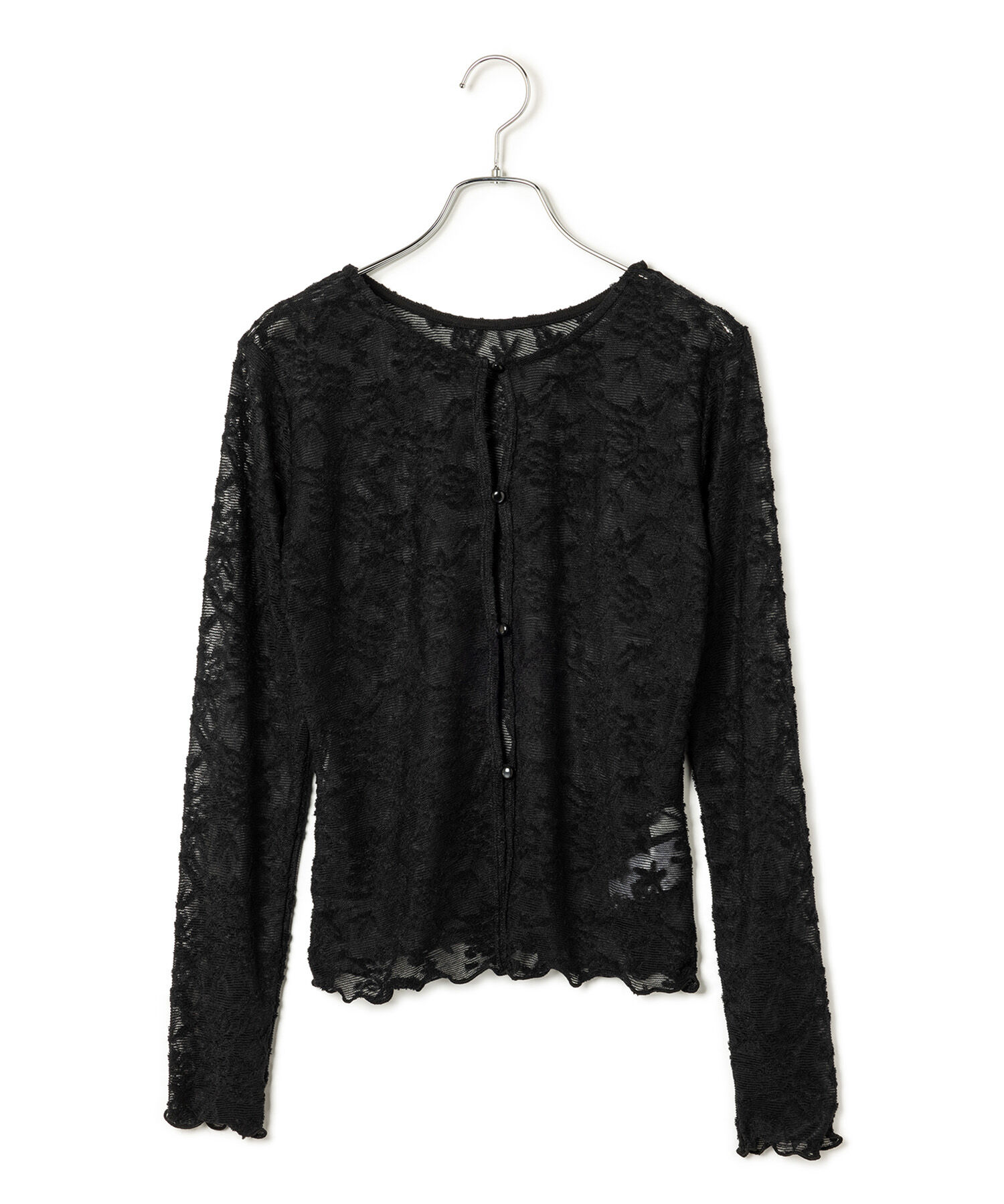 VIS「【前後2WAY】カットジャガードカーディガン【洗える】」|カーディガン|