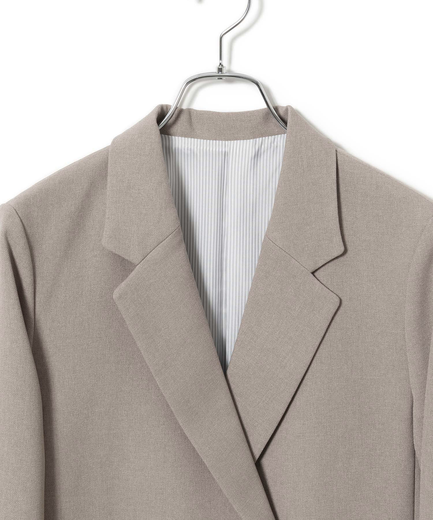 VIS「【美easy】ウーリッシュWブレストテーラードジャケット【洗える】」|テーラードジャケット|