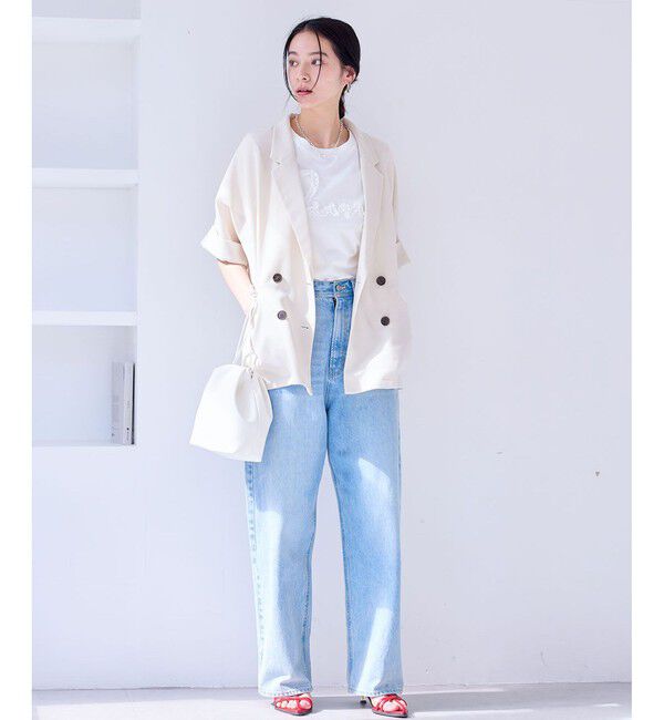 VIS「【洗える】メッシュドルマンサマージャケット」|テーラードジャケット|