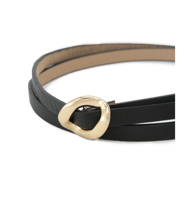 VIS「10ｍｍ巾変形メタルバックルピンレスベルト」|ベルト|