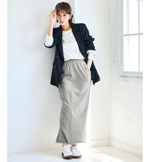 VIS「ミニ裏毛ナロースカート」|スカート|