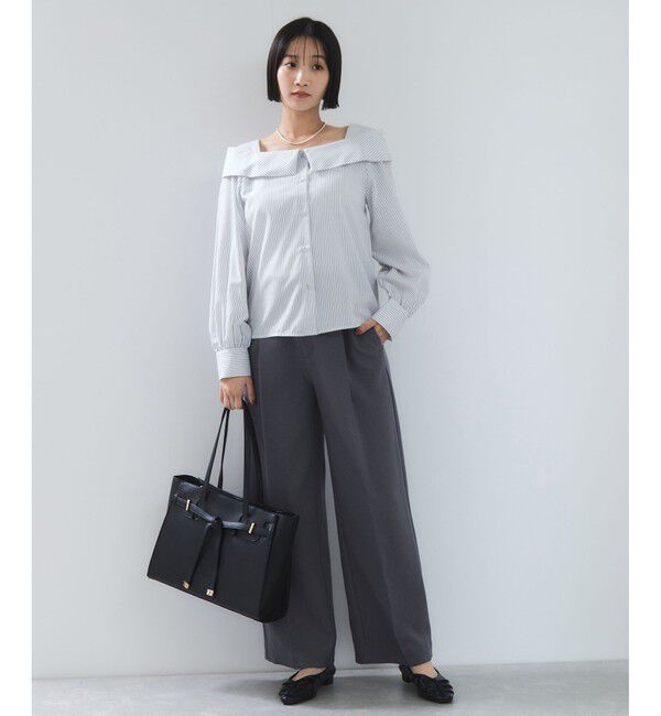 VIS「オフショルライクロングスリーブブラウス/イージーケア」|シャツ・ブラウス|