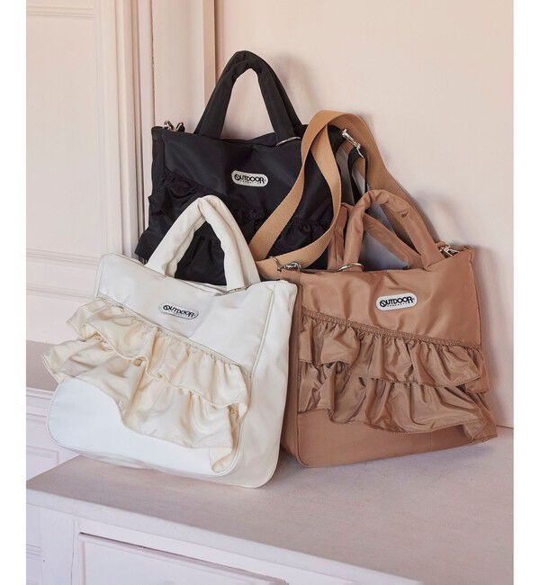 VIS「【OUTDOOR PRODUCTS】VIS別注2WAYフリルトートバッグ」|トートバッグ|