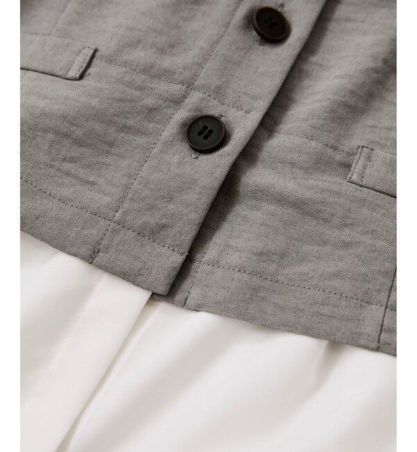 VIS「美easy前開きビスチェドッキングシャツ/イージーケア・接触冷感・セットアップ対応」|シャツ・ブラウス|