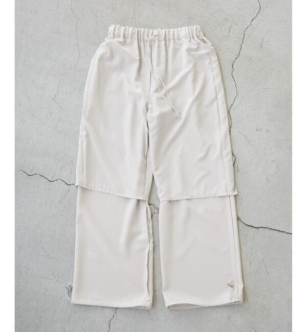 Rope&rsquo;Picnic「ドロストリラックスイージーワイドパンツ」|チノ|