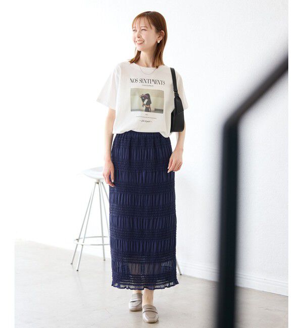 Rope&rsquo;Picnic「【UVカット・洗濯機OK・接触冷感】RENUアソートフォトTシャツ/リンクコーデ・新色追加」|Tシャツ・カットソー|