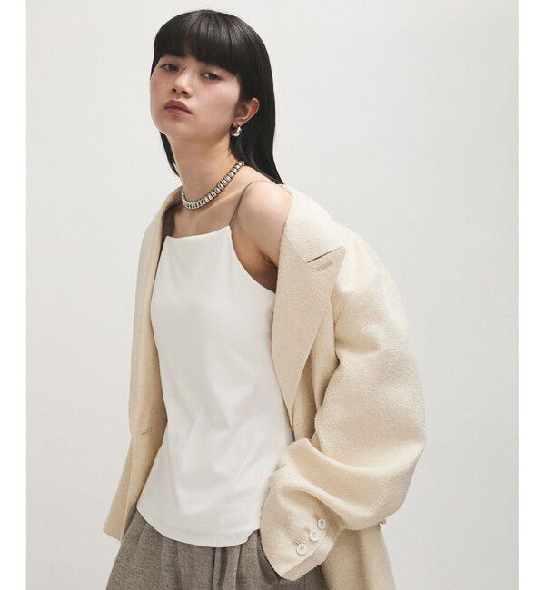 ADAM ET ROPE'「カップ付きカラーブレードキャミソール」|キャミソール|